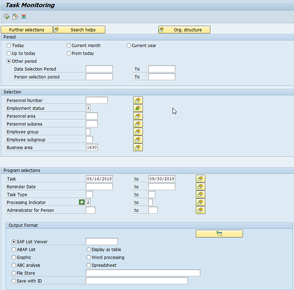 Screenshot of task monitoring. Click to expand.