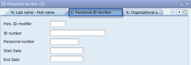 HRMS Search Use Personnel Number Matchcode Search By SSN HRMS 