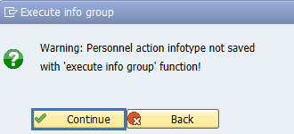 Screenshot of executive info group button.