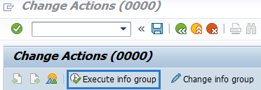 Screenshot of execute info group button.