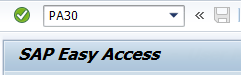 Screenshot of SAP easy access 