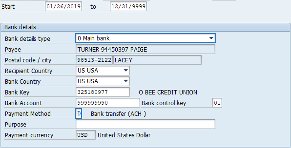 Bank Details - Copy and Update Record | HRMS Support Hub