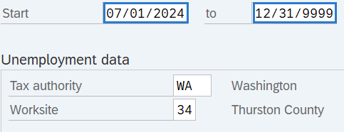  Start and To date fields highlighted.