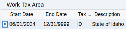 Tax record with start date of 06/01/2024 selected.