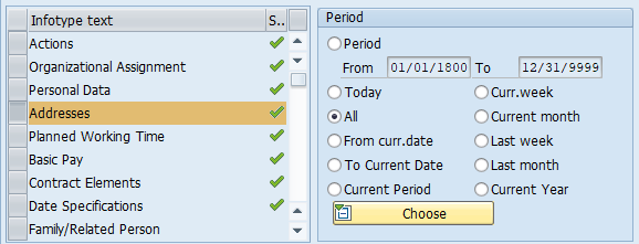 Screenshot of basic personal data tab.