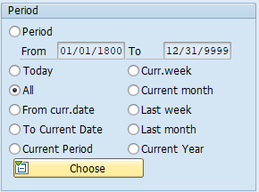 Screenshot of period selection box.