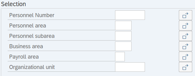 Selection section displayed.
