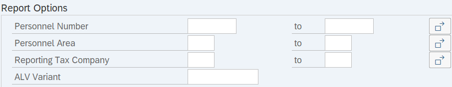 Report Options section displayed.