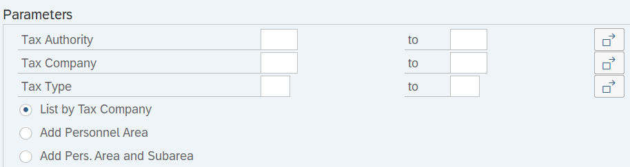 Parameters section fields displayed.