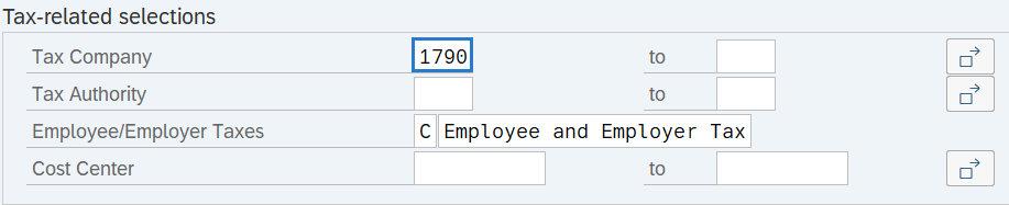 Tax Company field highlighted.