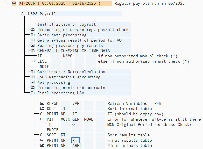 RT folder displayed.