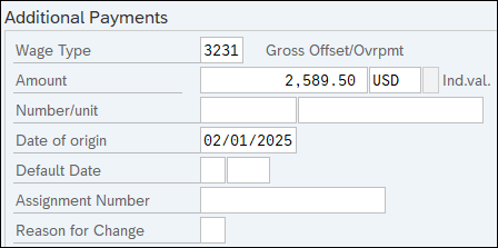 Wage Type and Amount fields displayed.