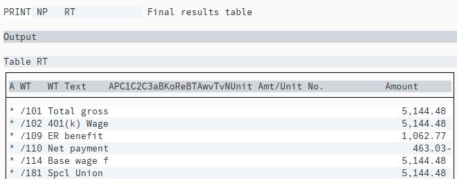 Final results table displayed.