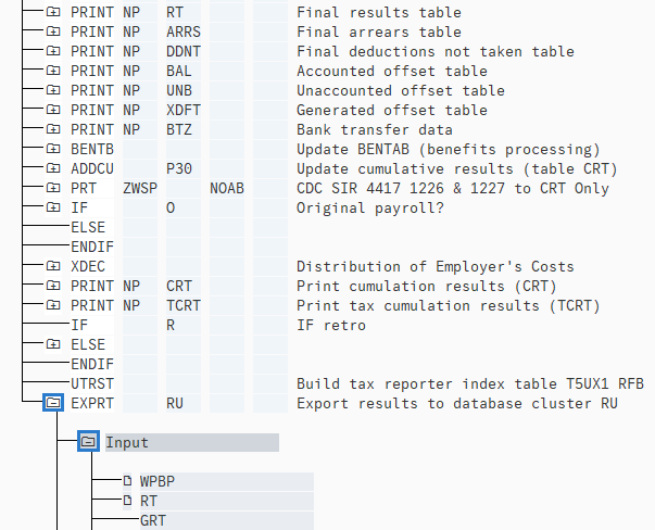 EXPRT and Input folders highlighted.