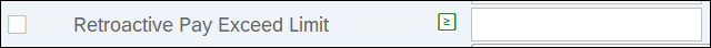 Retroactive Pay Exceed Limit field displayed.